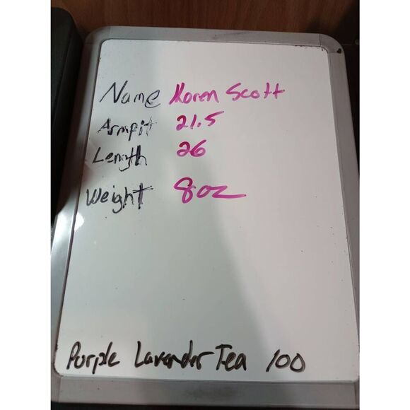 Karen Scott Shirt Ladies Medium Navy Red Stars Button Front Short Sleeve - Picture 7 of 7